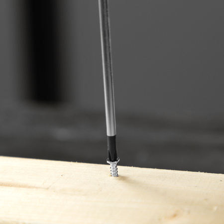 Отвертка DENZEL PH0х75 мм, S2, 3к рукоятка