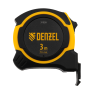 Рулетка DENZEL 3м х 16мм, двухкомп. корпус, магнитный обрезиненный зацеп