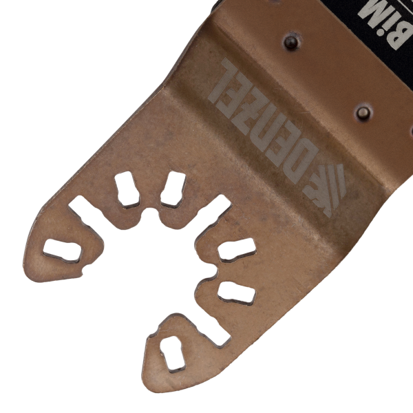 Насадка для МФИ DENZEL 782305 режущая пазовая прямая, BiM, по металлу и дереву, 33 x 1.4 мм