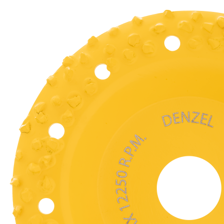 Чашка твердосплавная зачистная DENZEL, 125 мм, Наклонная, крупное зерно #8
