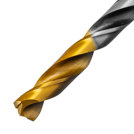 Сверло спиральное по металлу DENZEL 6,5 x 93 мм, Р6М5, Golden Tip, многогранная заточка