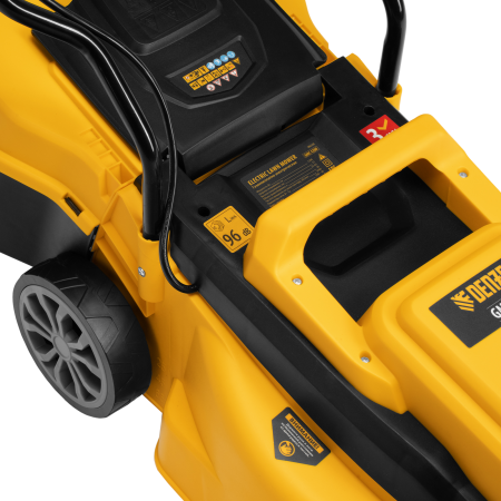 Газонокосилка электрическая DENZEL GMC-1200, шир.,32см, 1200 Вт, 3 уров., травосб. 30 л