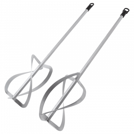 Комплект насадок для строительного миксера DENZEL 2шт., 220х560 мм, оцинкованные, хвостовик HEX13