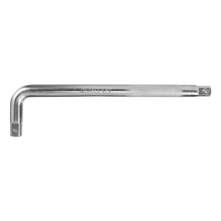 Вороток Г-образный DENZEL 250*50 мм, квадрат 1/2", CrV, матовый хром