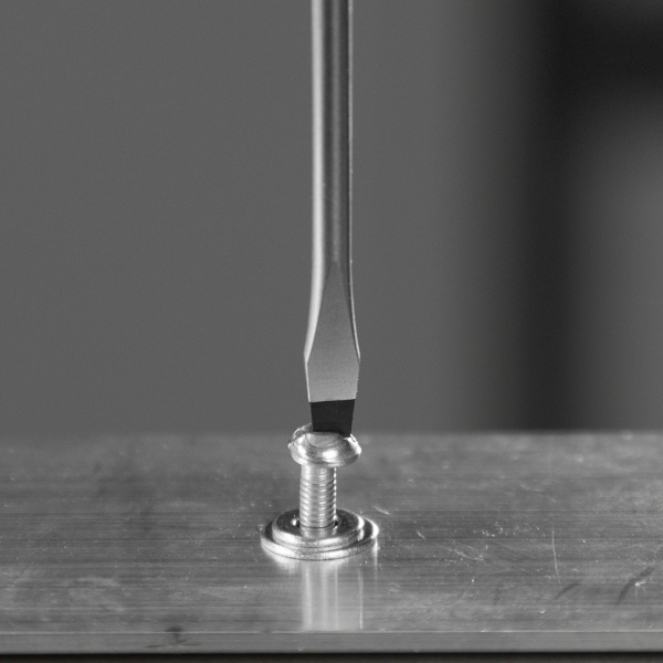 Отвертка DENZEL SL3х100 мм, S2, 3к рукоятка