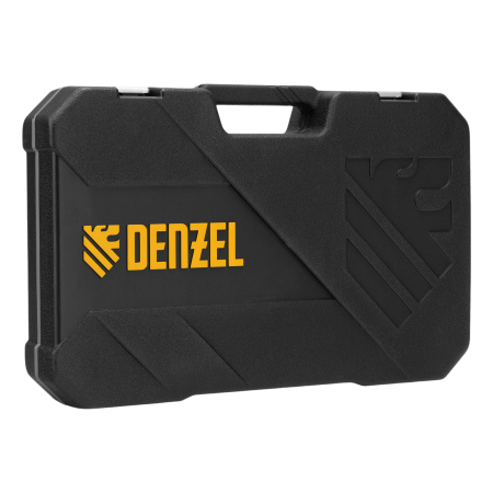 Набор инструментов DENZEL 1/2", 1/4", CrV, S2, пластиковый кейс, 84 предмета