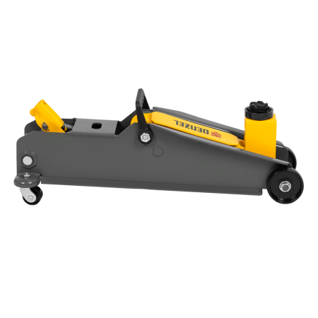 Домкрат гидравлический подкатной с фиксатором DENZEL 3 т, 190-532 мм, SUV