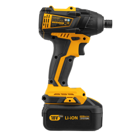 Винтоверт ударный аккумуляторный бесщеточный DENZEL CID-IB-200 18В Li-Ion