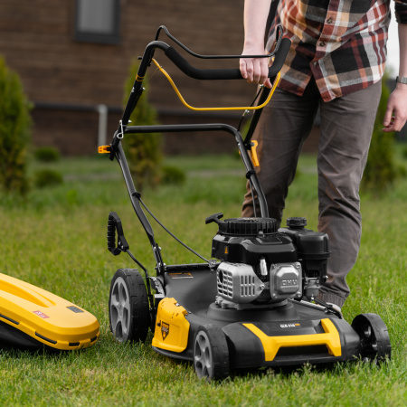 Газонокосилка бензиновая DENZEL GLR-510SP-ZS, 171 см3, ширина 51 см, привод, травосборник 65 л