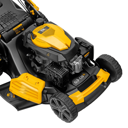 Газонокосилка бензиновая DENZEL GLD-520SP, 196 см3, ширина 52 см, привод, 7 уровней