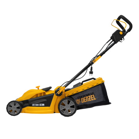 Газонокосилка электрическая DENZEL GM-1800, 1800 Вт, ширина 38 см, 6 уровней, 40 л