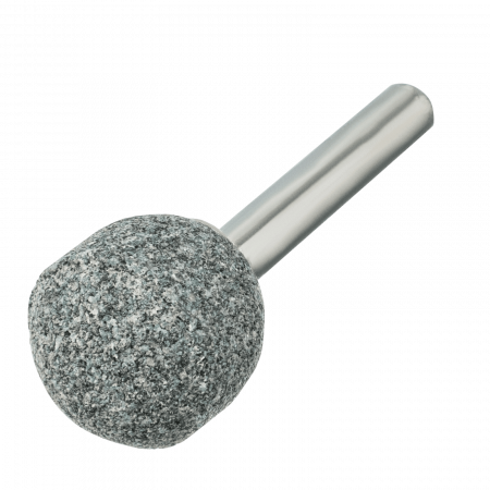 Шарошка абразивная DENZEL шар, 19 мм, для дрели , хвостовик d6 мм, 63С
