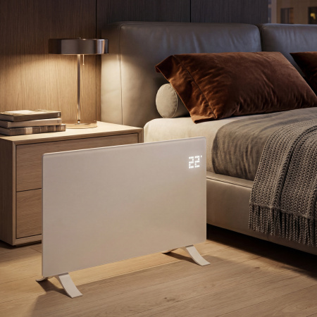 Конвектор электрический DENZEL OptiPrime-2000, Wi-Fi, тачскрин, цифровой термостат, 2000 Вт