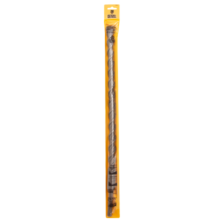 Бур по бетону DENZEL 705054, 22 x 460 мм, двойная спираль, три пылеотводящие кромки