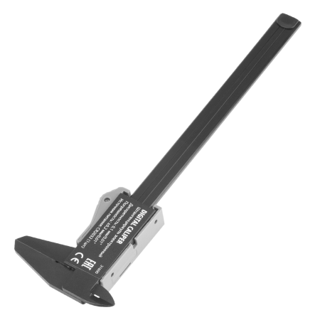 Штангенциркуль DENZEL пластиковый, 150 мм, электронный, большой дисплей, с глубиномером