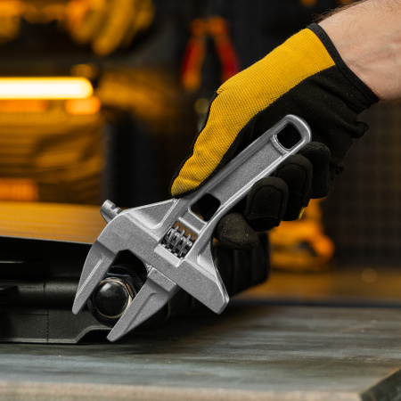 Ключ разводной DENZEL 205 мм, алюминиевый