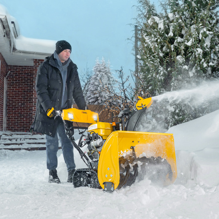 Снегоуборщик бензиновый DENZEL SBL 711DT PRO, 420cc, гусеницы, эл.старт, блок. дифф.