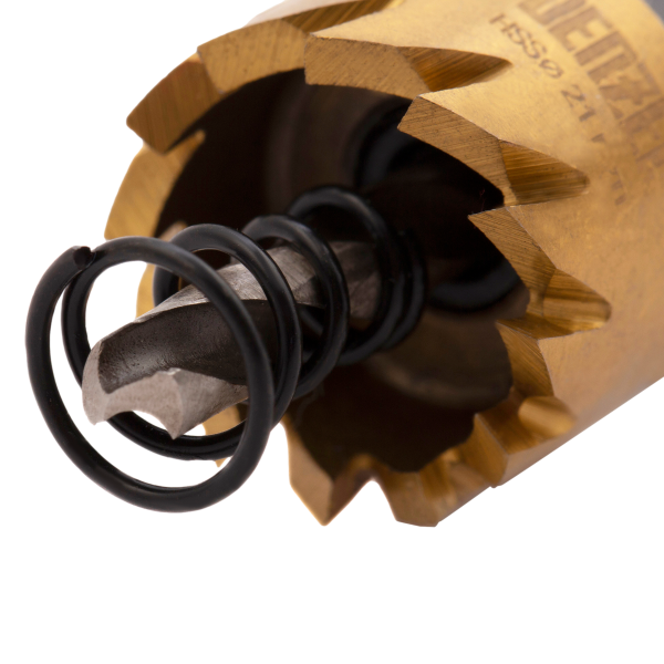 Коронка по металлу DENZEL 724102, 21 мм, HSS, нитридтитановое покрытие