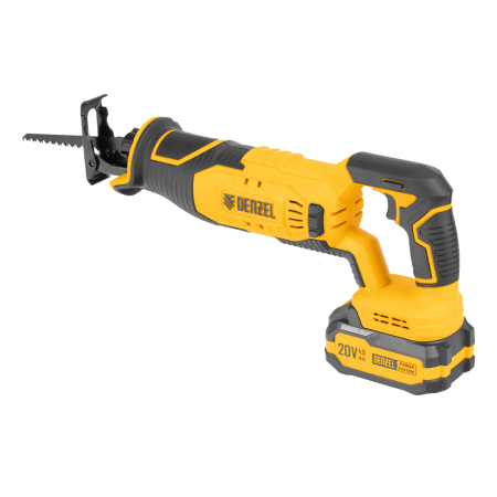 Пила сабельная аккумуляторная DENZEL RS-180,  Li-Ion, 20 В