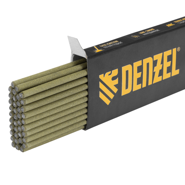Электроды DENZEL DER-46 Goldline, диам. 3 мм, 1 кг, рутил-целлюлозное покрытие