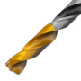 Сверло спиральное по металлу DENZEL 8 x 117 мм, Р6М5, Golden Tip, многогранная заточка