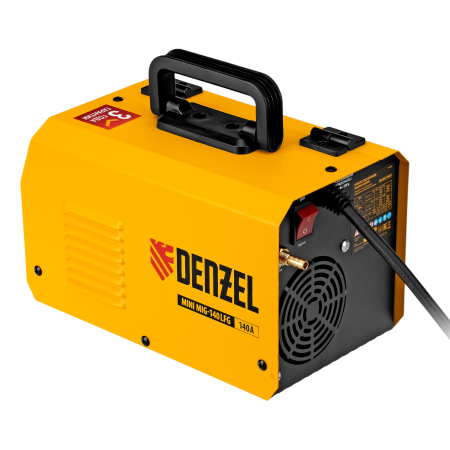 Аппарат инвертор. полуавтомат. сварки DENZEL Mini MIG-140LFG, 140 А, ПВ 60% Аппарат инвертор. полуавтомат. сварки DENZEL Mini MIG-140LFG, 140 А, ПВ 60%