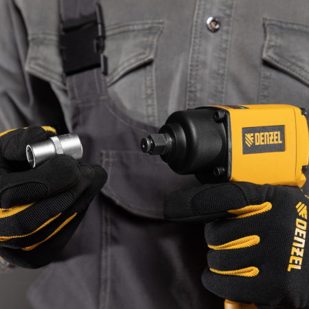 Ударный пневмогайковерт DENZEL IWS550 Compact, 1/2", 8500 об/мин, 710 Нм