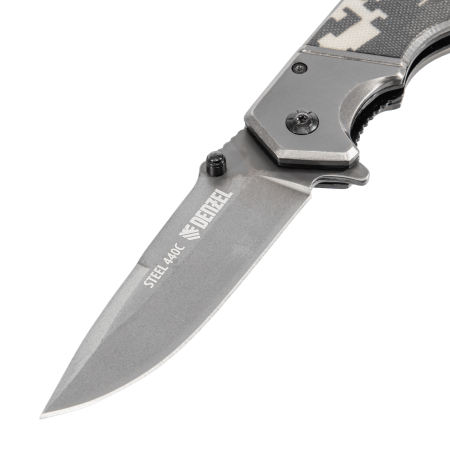 Нож складной DENZEL многоцелевой, системы Liner-Lock, с накладкой G10 на эргономичной рукоятке