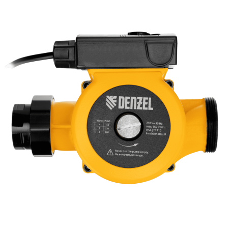 Циркуляционный насос DENZEL CP32-8, напор 8 м, 160 л/мин, 1 м кабель, монт. длина 180 мм