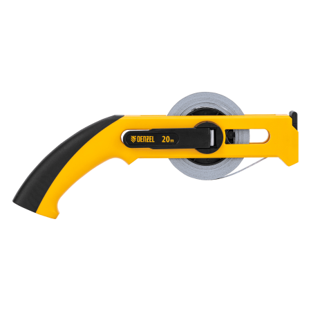 Рулетка геодезическая DENZEL 20 м х 13 мм, открытый корпус, металлическая лента