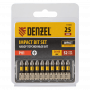 Бита DENZEL IMPACT, PH1x25 мм, лазерная обработка шлица, сталь S2, 10 шт., Е 6,3