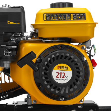 Мотоблок DENZEL DPT-370S, 7 л.с., ремен.сцеп, фрез 3х4, ШОМ, передачи 3В/1Н