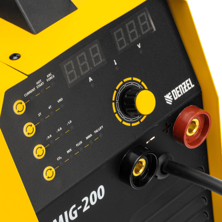 Аппарат инвертор. полуавтомат. cварки DENZEL IMIG-200, 200 А, ПВ 60%, катушка 5 кг