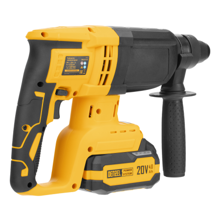 Перфоратор аккумуляторный бесщет. DENZEL RHH-BL-20-28, 3 Дж, Li-Ion, 20 В