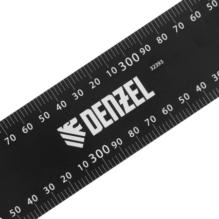 Угольник DENZEL 400 х 600 мм, алюминиевый, лазерная гравировка