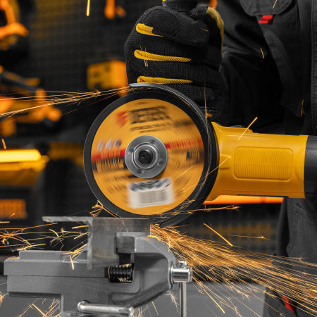 Машина шлифовальная угловая DENZEL AG125-1500, 1500 Вт, 125 мм, 3000-11000 об/мин