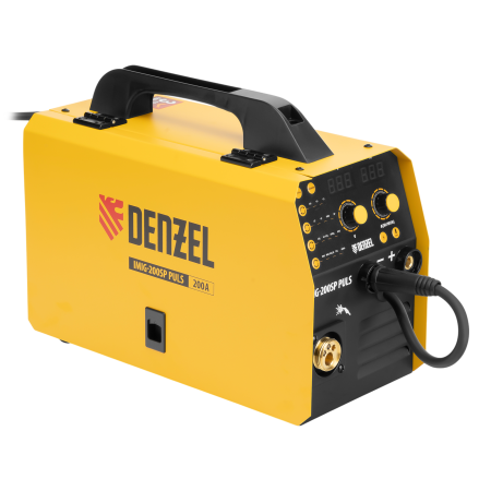 Аппарат инвертор. полуавтомат. cварки DENZEL IMIG-200SP Pulse, 200 А, ПВ 60%, катушка 5 кг Аппарат инвертор. полуавтомат. cварки DENZEL IMIG-200SP Pulse, 200 А, ПВ 60%, катушка 5 кг