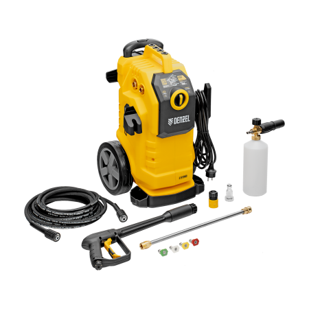 Моечная машина высокого давления DENZEL K 70 Power, 2500 Вт, 180 бар, 600 л/ч, асинхронный двигатель