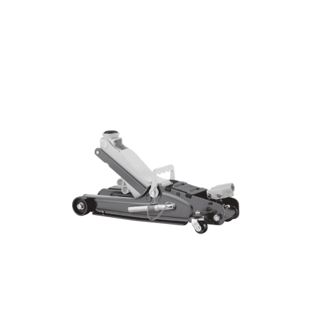 Домкрат гидравлический подкатной с фиксатором DENZEL 2,5 т, 85-385 мм