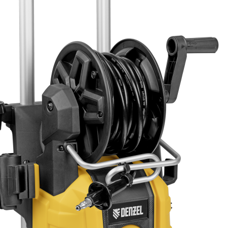 Моечная машина высокого давления DENZEL R-180iD, 2000 Вт, 180 бар, 420 л/ч, асинхронный двигатель, с барабаном