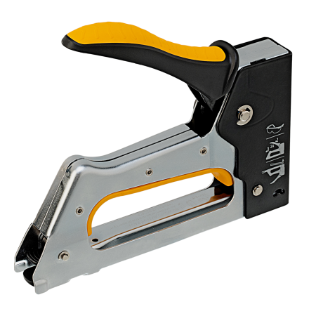 Степлер металлический DENZEL скобы в комплекте, 2К рукоятка, тип 53, 6-10 мм