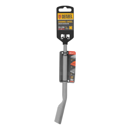Зубило DENZEL канальное, 14 х 22 х 250 мм, 40Cr, SDS PLUS