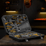 Набор инструментов DENZEL 1/2", 1/4", CrV, S2, пластиковый кейс, 100 предметов
