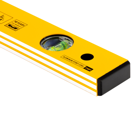 Уровень алюминиевый DENZEL 33681, 600 мм, 3 глазка, фрезерованный