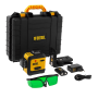 Лазерный уровень мультипризм. DENZEL LXI 360-2 Green, 30 м, 520 нм, акк. Li 2800 mAh, резьба 1/4"