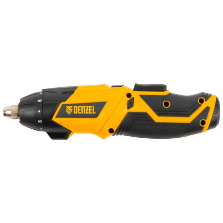 Отвертка DENZEL CSL-3.6-01, с аккумулятором 3.6 В Li-Ion, 1.3 Ач, 200 об/мин, с аксессуарами Отвертка DENZEL CSL-3.6-01, с аккумулятором 3.6 В Li-Ion, 1.3 Ач, 200 об/мин, с аксессуарами
