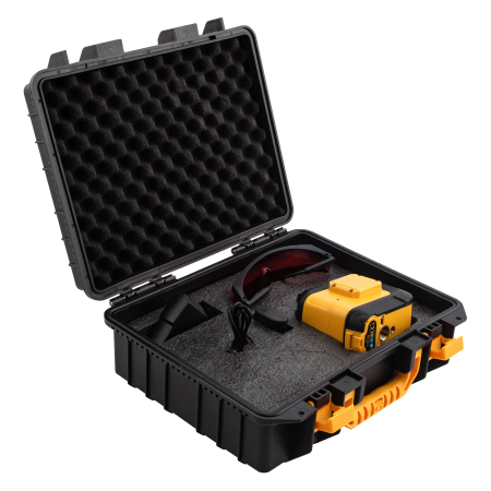 Лазерный уровень DENZEL LX 360-2 Red, 30 м, 635 нм, Li 2800 мАч, 5/8 дюйм