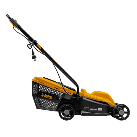 Газонокосилка электрическая DENZEL GM-1100, 1100 Вт, шир. 32 см, 3 уров., травосб. 30 л
