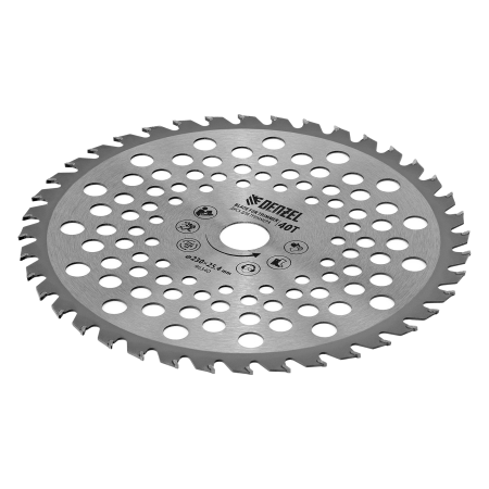Диск для триммера DENZEL 96340 230 x 25.4 мм, толщина 1.3 мм, 40 зубьев