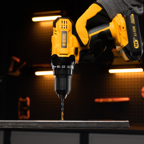 Набор сверл по металлу DENZEL 1-10 мм, HSS-Tin, Golden Tip, 10 шт